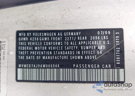 2010 Volkswagen Gti 2-Door z USA, uszkodzony, nr VIN WVWED7AJ9AW066944